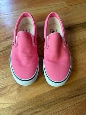 Hot Pink Vans Slip-On Sneakers Sz 7 - Like New
